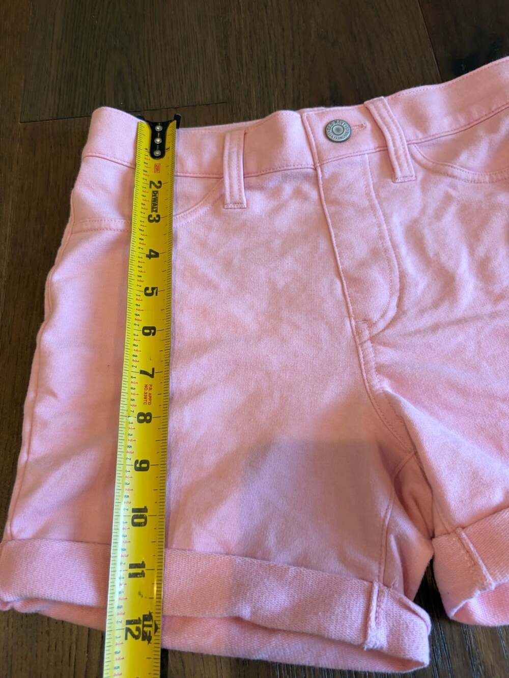 Old Navy Roll Cuff Twill Skimmer Shorts Size L 10-12 Pink